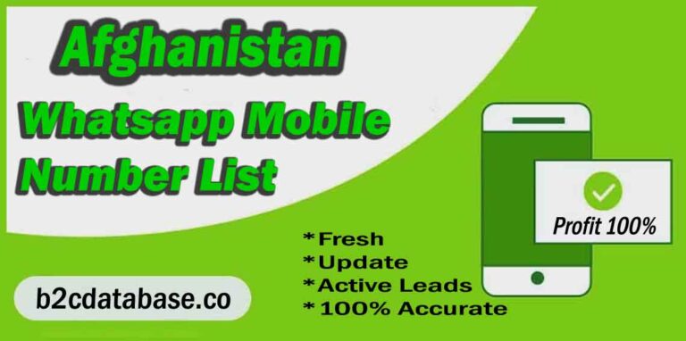 Afghanistan WhatsApp Number List | B2C Database