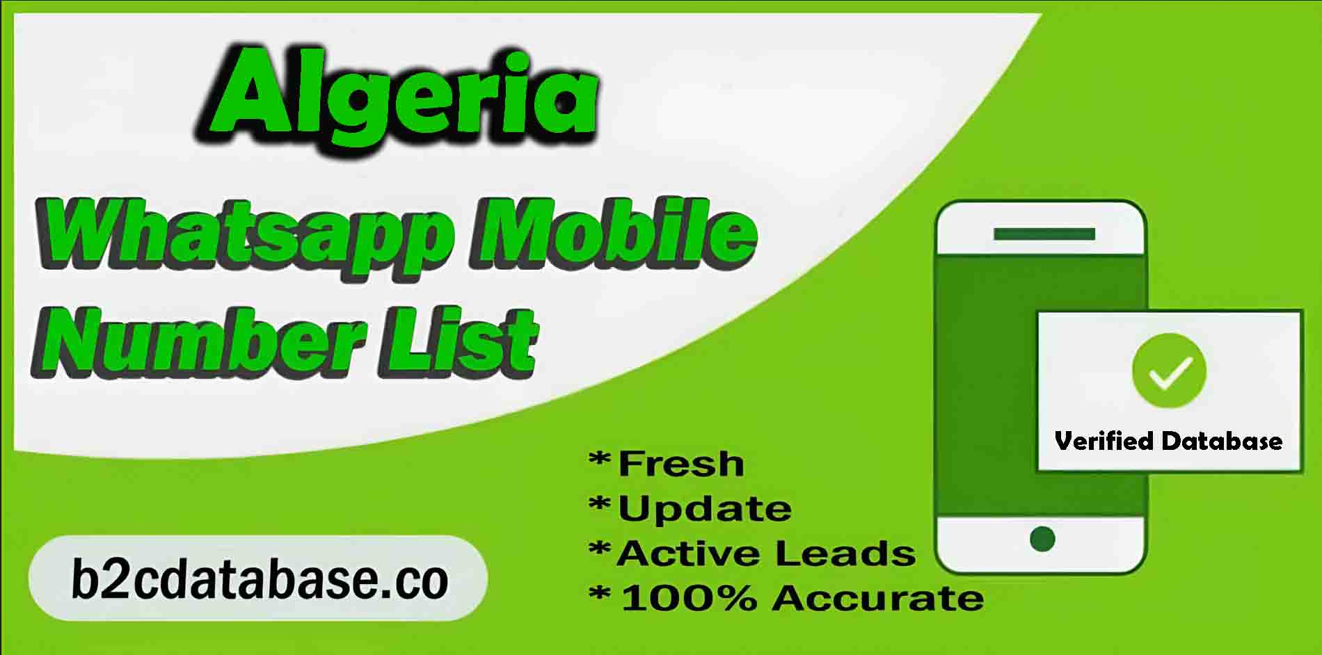 Algeria WhatsApp Number List | B2C Database
